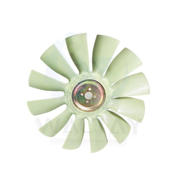 Second image of 12 Blade Excavator Fan Blade For 4BD1 4BG1 4D95 4D102 engine